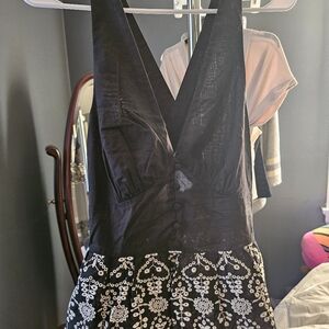 Express Black Cocktail Dress Plunge Neckline Backless